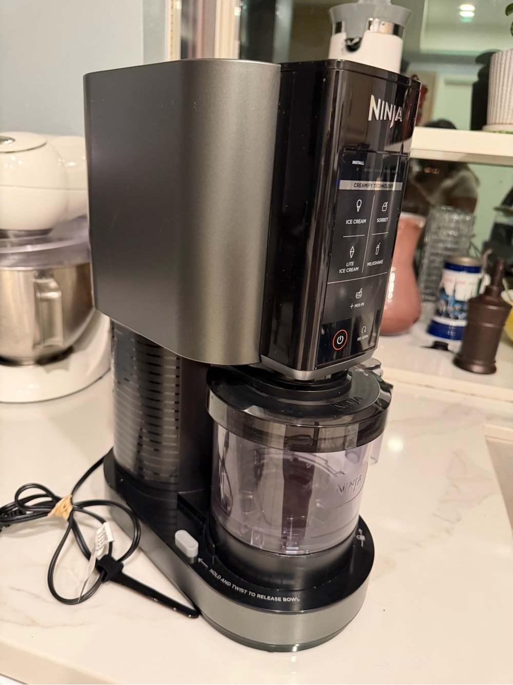 Ninja Frozen Dessert Maker in Black and Silver